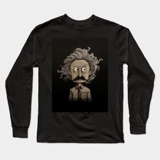 Genius Unleashed-Abstract Einstein Portrait 2 Long Sleeve T-Shirt